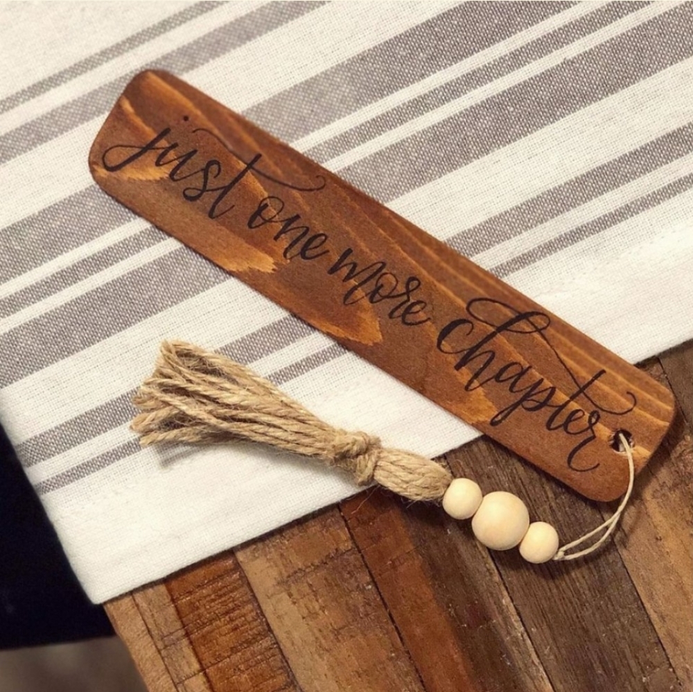 $10 Add-On to any J. Wright Rouse Book - Hand Crafted Engraved Wooden Bookmarks - Picture 9 of 13